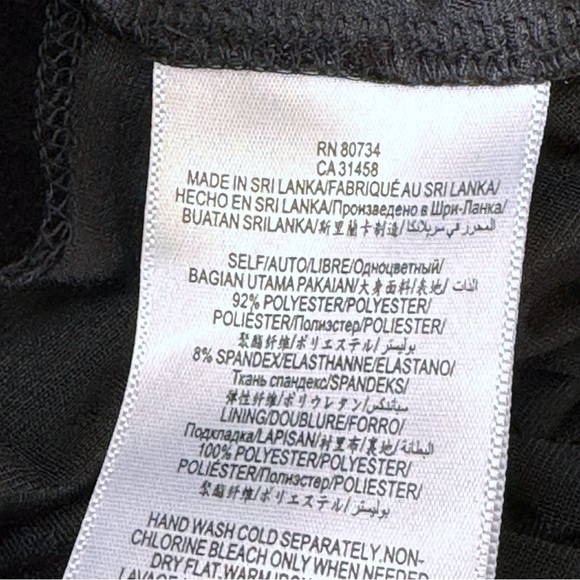 BCBGeneration Black VELVET PEPLUM V-NECK TOP Size Small - Picture 8 of 11